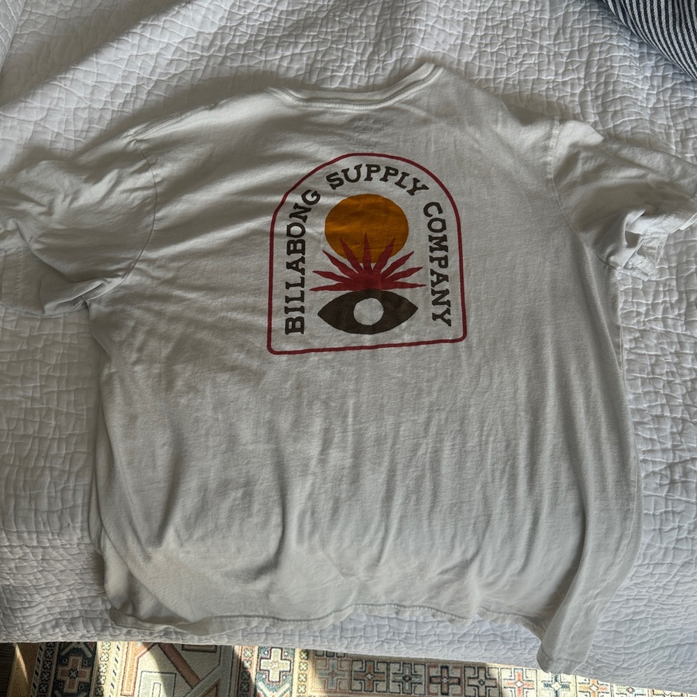 Vintage Billabong Off White Graphic T-Shirt XL
